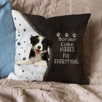 HKM-689043 Linen Pillowcase Cushion Cover in Peach Skin with Geometric Pattern