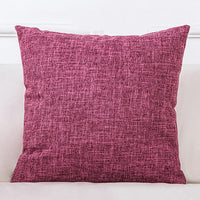 HKM-689299 Solid Color Linen Sofa Pillowcase with PP Cotton Filling - Modern Simple Design