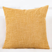HKM-689299 Solid Color Linen Sofa Pillowcase with PP Cotton Filling - Modern Simple Design