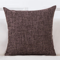 HKM-689299 Solid Color Linen Sofa Pillowcase with PP Cotton Filling - Modern Simple Design