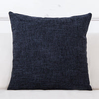 HKM-689299 Solid Color Linen Sofa Pillowcase with PP Cotton Filling - Modern Simple Design