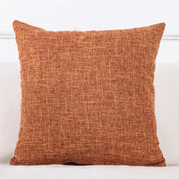 HKM-689299 Solid Color Linen Sofa Pillowcase with PP Cotton Filling - Modern Simple Design