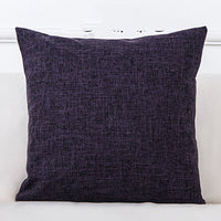 HKM-689299 Solid Color Linen Sofa Pillowcase with PP Cotton Filling - Modern Simple Design
