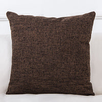 HKM-689299 Solid Color Linen Sofa Pillowcase with PP Cotton Filling - Modern Simple Design