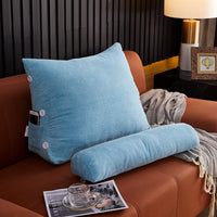 HKM-689363 Plush Lumbar Support Backrest Pillow for Living Room Sofa and Bed