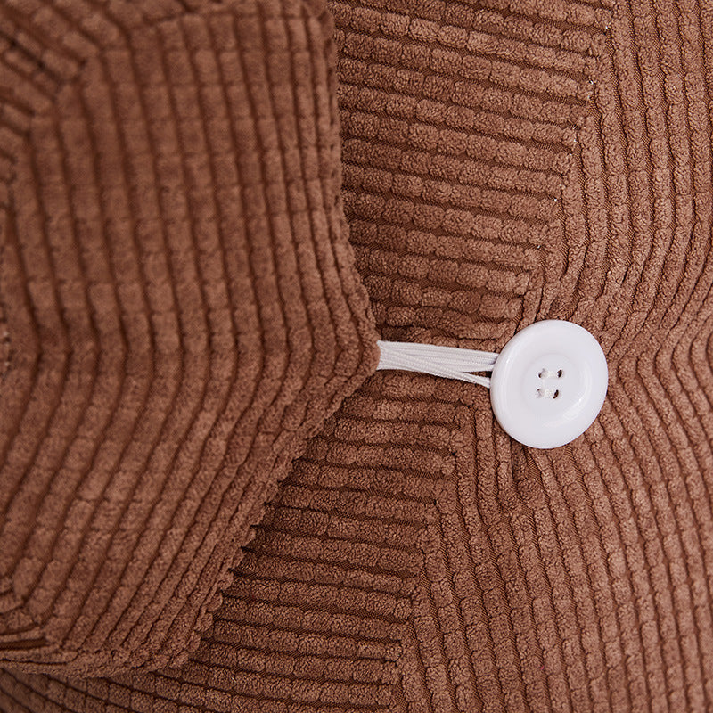 HKM-689363 Plush Lumbar Support Backrest Pillow for Living Room Sofa and Bed