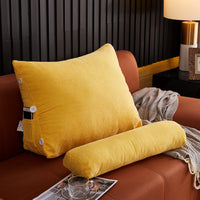 HKM-689363 Plush Lumbar Support Backrest Pillow for Living Room Sofa and Bed