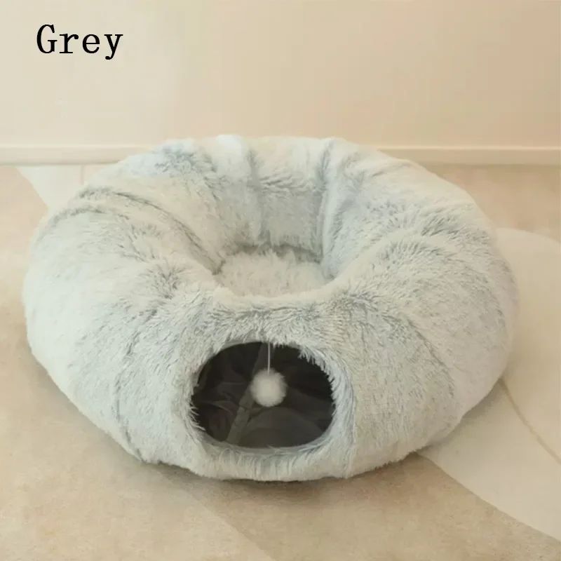 HKM-689619 Cats Bed Christmas Beds Cats Plush Cushions Warm All For Winter Pet Supplies Basket Accessories Houses And Habitats Products Mat