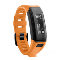 HKM-689747 Silicone Replacement Wristband for Smart Athletic Bracelet - Black
