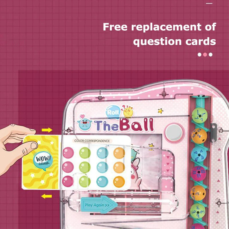 HKM-689811 Educational Ball Track Game for Kids with Sound and Light Features - Ideal Math Learning Toy for Ages 2-4