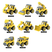 HKM-689875 DIY Take Apart Mini Truck Engineering Set for Kids - 8-Piece Plastic Vehicle Toy