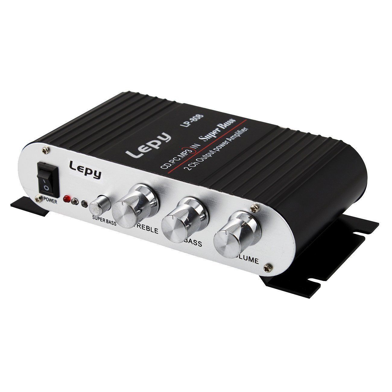 HKM-689939 Dual Channel HIFI Aluminum Alloy Amplifier Woofer for Car and Motorboat - Model LP-808, 20W Power