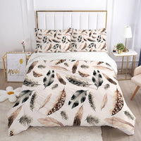 HKM-690003 3D Geometric Pattern Duvet Cover Bedding Set in Polyester Fiber for Twin to King Size Beds