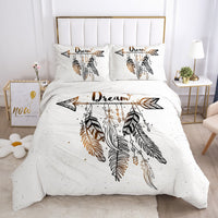 HKM-690003 3D Geometric Pattern Duvet Cover Bedding Set in Polyester Fiber for Twin to King Size Beds
