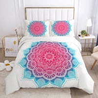 HKM-690003 3D Geometric Pattern Duvet Cover Bedding Set in Polyester Fiber for Twin to King Size Beds