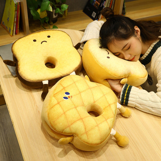 HKM-690195 Replica Toast Pillow – Chocolate, Strawberry, Golden Smile, Pineapple, Roasted Sadness – 35x30x10cm