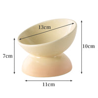 HKM-690259 Ceramic Cat Bowl with Anti-Overturn Design for Comfort and Stability