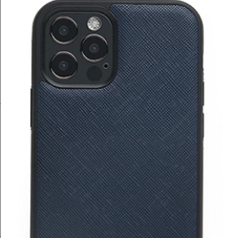 HKM-690323 Cowhide Leather Phone Case for iPhone Models - Dirt Resistant and Explosion-Proof Design