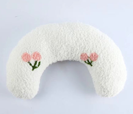 HKM-690515 U-Shaped Plush Pillow for Cats and Dogs, Cervical Spine Support in Various Patterns