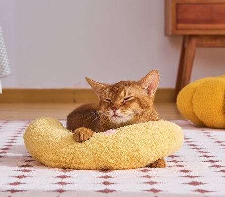 HKM-690515 U-Shaped Plush Pillow for Cats and Dogs, Cervical Spine Support in Various Patterns