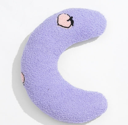HKM-690515 U-Shaped Plush Pillow for Cats and Dogs, Cervical Spine Support in Various Patterns