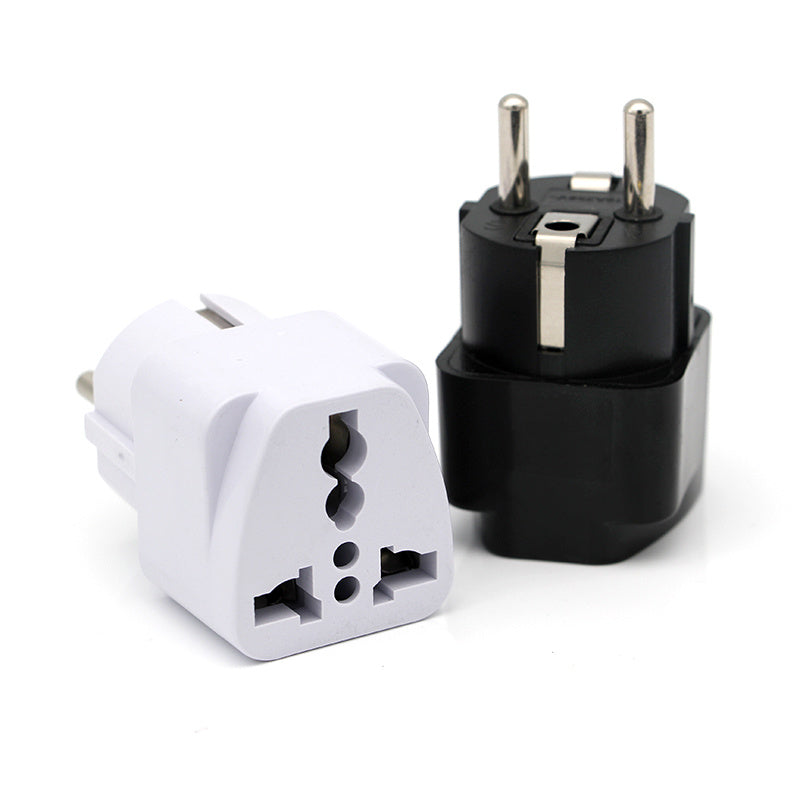 HKM-690579 European Standard Travel Power Socket - Multi-Purpose Plug for Adapting Devices (6A, 600W)