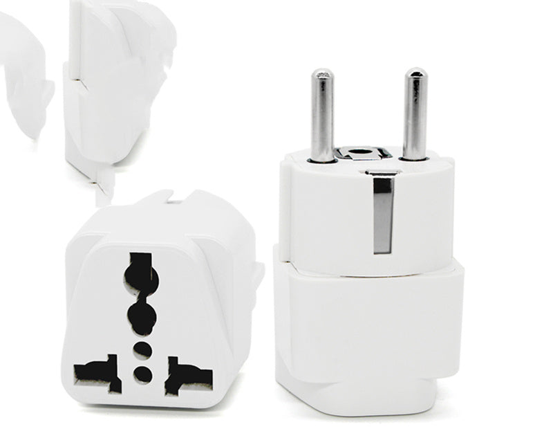 HKM-690579 European Standard Travel Power Socket - Multi-Purpose Plug for Adapting Devices (6A, 600W)