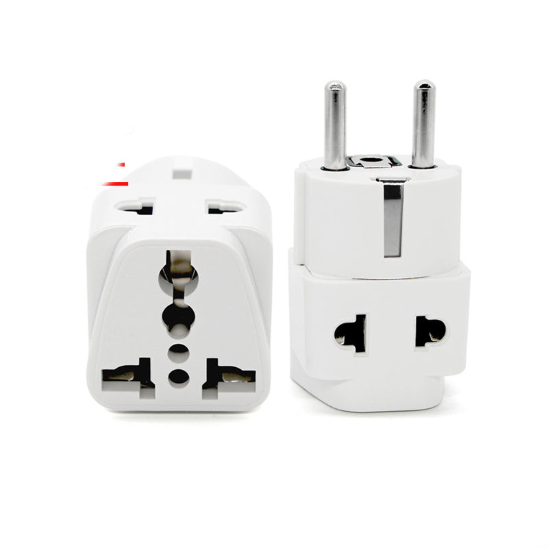 HKM-690579 European Standard Travel Power Socket - Multi-Purpose Plug for Adapting Devices (6A, 600W)