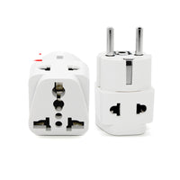 HKM-690579 European Standard Travel Power Socket - Multi-Purpose Plug for Adapting Devices (6A, 600W)