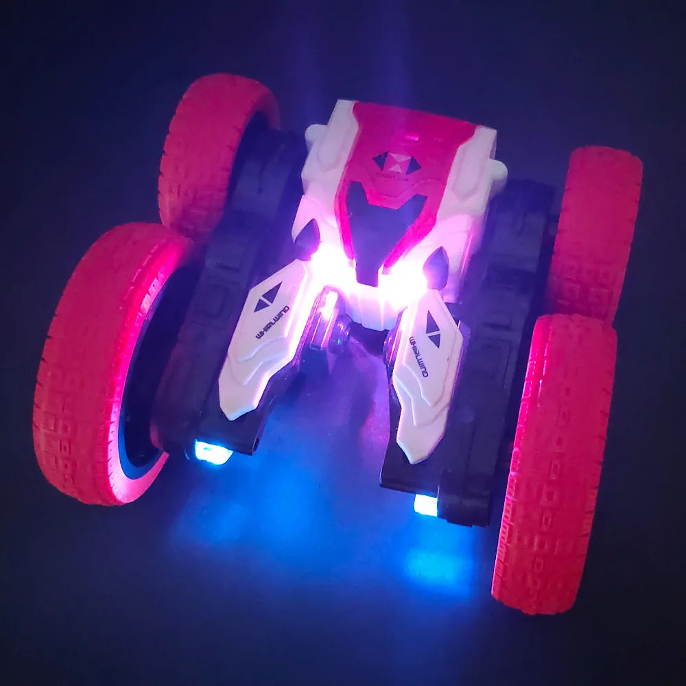 HKM-690643 4WD 2.4GHz Radio Control Stunt Car with 360 Degree Spins and Flips, Double-Sided High Speed, Off-Road Drift Vehicle