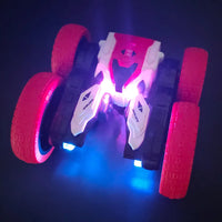 HKM-690643 4WD 2.4GHz Radio Control Stunt Car with 360 Degree Spins and Flips, Double-Sided High Speed, Off-Road Drift Vehicle