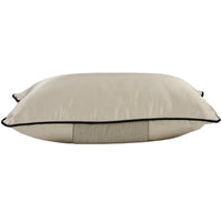 HKM-690771 Modern Rectangular Beige and Brown Pillow Cover for Living Room or Bedroom - 30x50cm