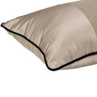 HKM-690771 Modern Rectangular Beige and Brown Pillow Cover for Living Room or Bedroom - 30x50cm