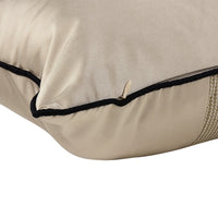 HKM-690771 Modern Rectangular Beige and Brown Pillow Cover for Living Room or Bedroom - 30x50cm
