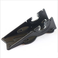 HKM-690771 Universal Lazy Bracket Mobile Phone Holder for Desktop Use - Black Plastic