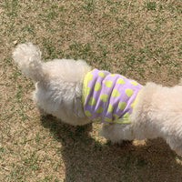 HKM-690835 Summer Cat and Dog Sling Vest in Purple and Pink, Breathable Design for Pet Comfort