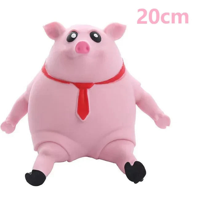 HKM-691027 Cute Anti-Stress Squeeze Pig Toy for Kids - Rubber Pig Decompression Stress Relief Toy