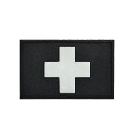 HKM-691155 Reflective Embroidered Medical First Aid Patch with Velcro Attachment