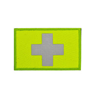 HKM-691155 Reflective Embroidered Medical First Aid Patch with Velcro Attachment