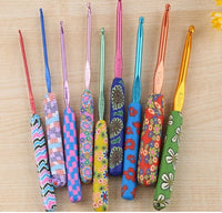 HKM-691219 Colorful Crochet Knitting Tools Set with Stainless Steel Needles and Storage Bag