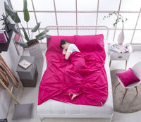 HKM-691539 Lightweight Pure Cotton Travel Quilt Cover in Solid Colors