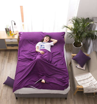 HKM-691539 Lightweight Pure Cotton Travel Quilt Cover in Solid Colors