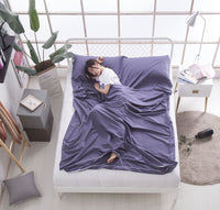 HKM-691539 Lightweight Pure Cotton Travel Quilt Cover in Solid Colors