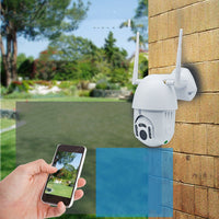 HKM-691731 Dual Antenna Smart WiFi Infrared Dome Camera - 1080p Waterproof with Motion Detection