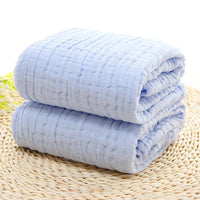 HKM-691795 6-Layer Gauze Baby Bath Towel in Multiple Colors - Soft Cotton for Infants and Toddlers