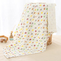 HKM-691795 6-Layer Gauze Baby Bath Towel in Multiple Colors - Soft Cotton for Infants and Toddlers