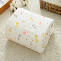 HKM-691795 6-Layer Gauze Baby Bath Towel in Multiple Colors - Soft Cotton for Infants and Toddlers