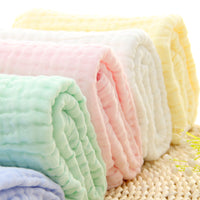 HKM-691795 6-Layer Gauze Baby Bath Towel in Multiple Colors - Soft Cotton for Infants and Toddlers