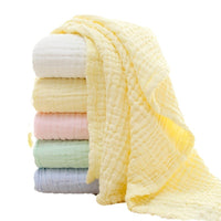 HKM-691795 6-Layer Gauze Baby Bath Towel in Multiple Colors - Soft Cotton for Infants and Toddlers