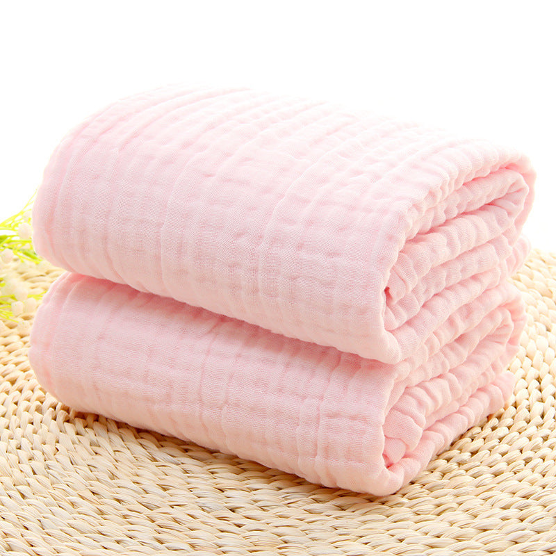 HKM-691795 6-Layer Gauze Baby Bath Towel in Multiple Colors - Soft Cotton for Infants and Toddlers
